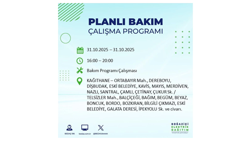 Elektrik kesintisi saatler sürecek: 31 Ekim Cuma elektrik kesintileri - Resim: 59