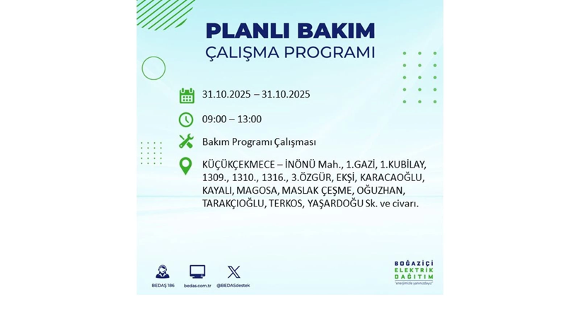 Elektrik kesintisi saatler sürecek: 31 Ekim Cuma elektrik kesintileri - Resim: 61