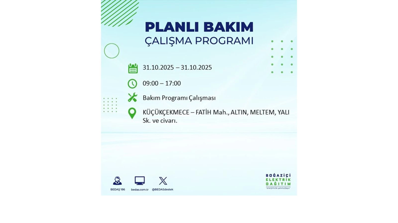 Elektrik kesintisi saatler sürecek: 31 Ekim Cuma elektrik kesintileri - Resim: 62