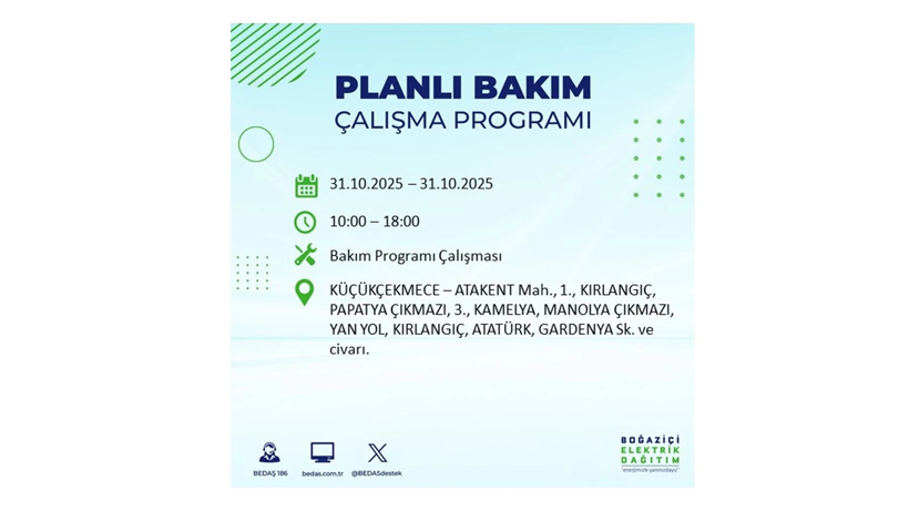 Elektrik kesintisi saatler sürecek: 31 Ekim Cuma elektrik kesintileri - Resim: 63