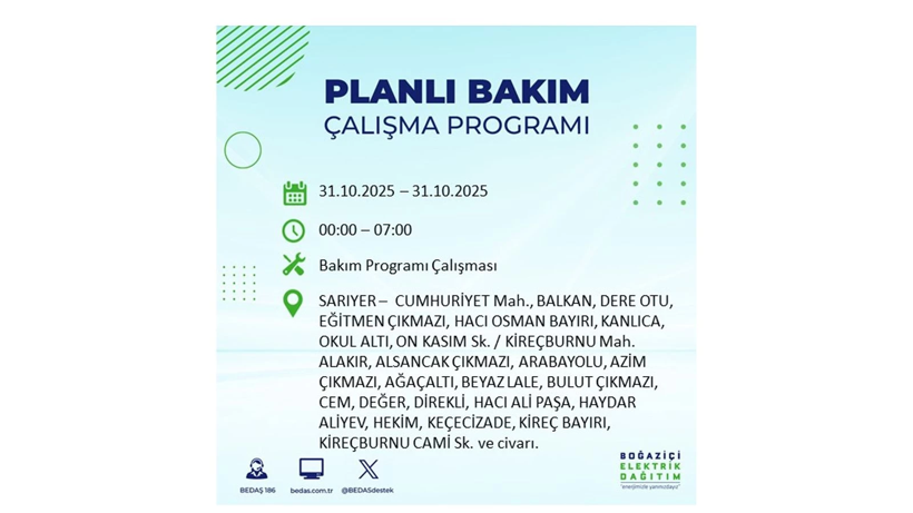 Elektrik kesintisi saatler sürecek: 31 Ekim Cuma elektrik kesintileri - Resim: 66