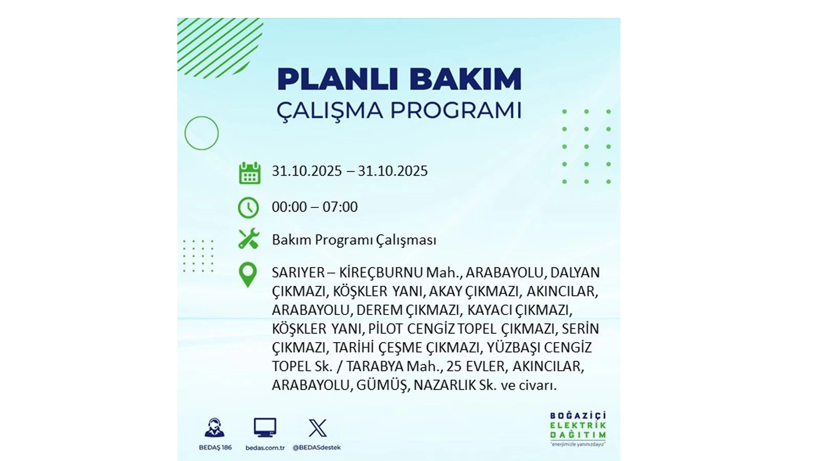 Elektrik kesintisi saatler sürecek: 31 Ekim Cuma elektrik kesintileri - Resim: 69