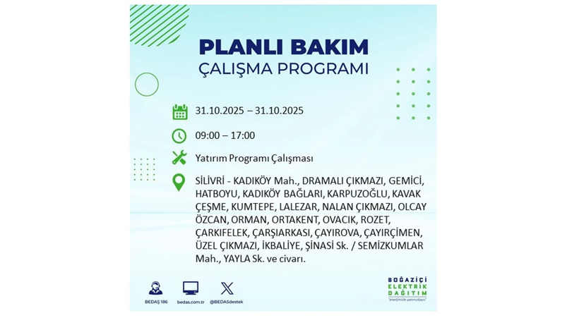 Elektrik kesintisi saatler sürecek: 31 Ekim Cuma elektrik kesintileri - Resim: 71