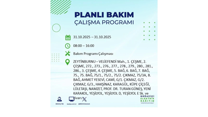 Elektrik kesintisi saatler sürecek: 31 Ekim Cuma elektrik kesintileri - Resim: 79