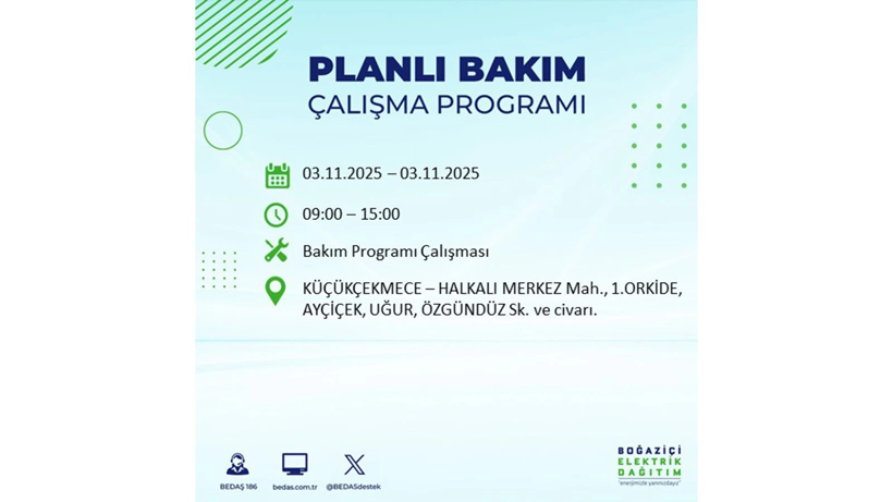 Yarın uzun süre elektrik olmayacak: 3 Kasım elektrik kesintileri - Resim: 12