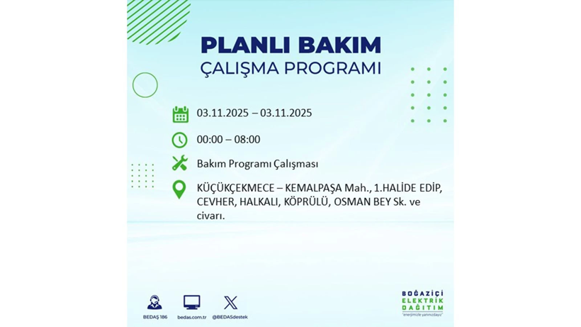 Yarın uzun süre elektrik olmayacak: 3 Kasım elektrik kesintileri - Resim: 14