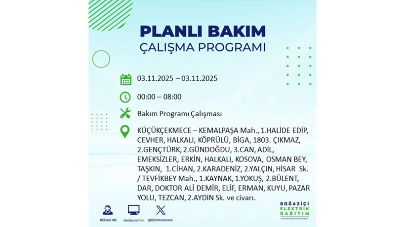 Yarın uzun süre elektrik olmayacak: 3 Kasım elektrik kesintileri - Resim: 15