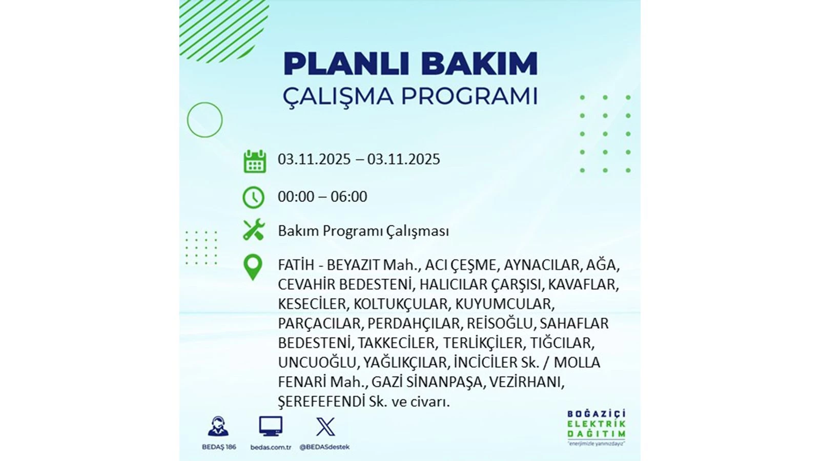 Yarın uzun süre elektrik olmayacak: 3 Kasım elektrik kesintileri - Resim: 28