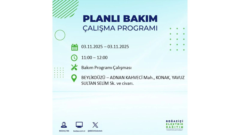 Yarın uzun süre elektrik olmayacak: 3 Kasım elektrik kesintileri - Resim: 60