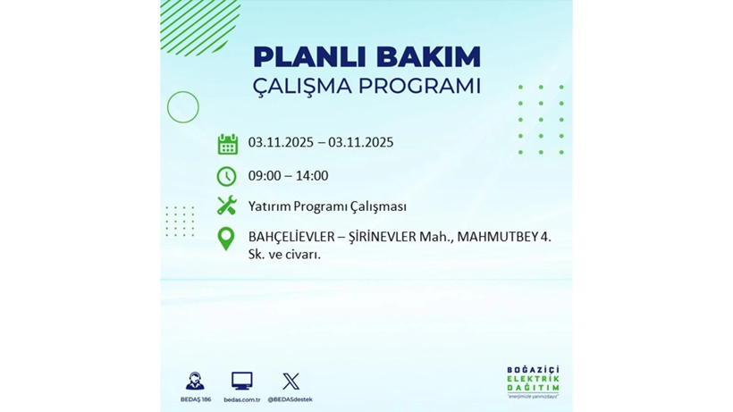 Yarın uzun süre elektrik olmayacak: 3 Kasım elektrik kesintileri - Resim: 73