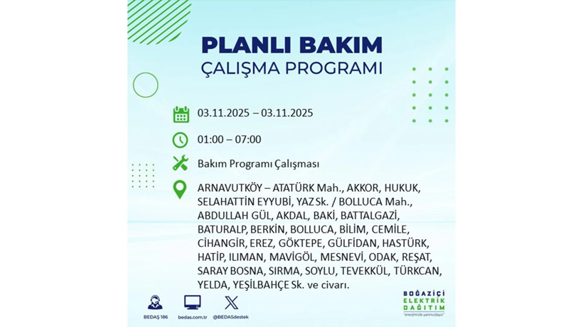 Yarın uzun süre elektrik olmayacak: 3 Kasım elektrik kesintileri - Resim: 90