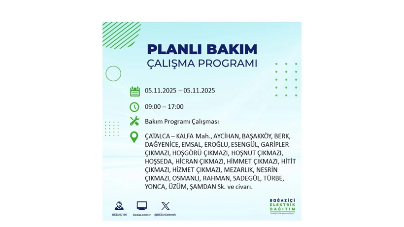 Yarın uzun süre elektrik olmayacak: 5 Kasım elektrik kesintileri - Resim: 20