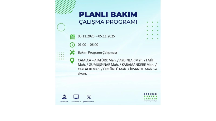 Yarın uzun süre elektrik olmayacak: 5 Kasım elektrik kesintileri - Resim: 22
