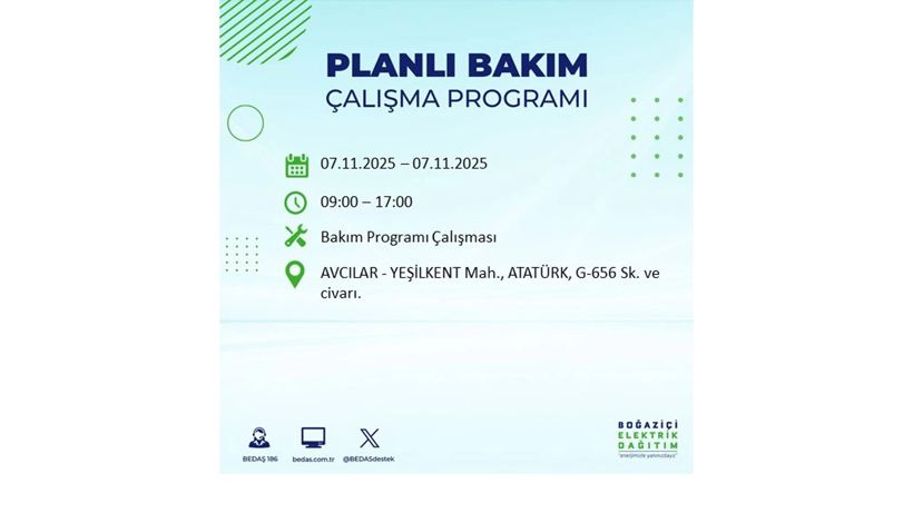 Yarın uzun süre elektrik olmayacak: 7 Kasım elektrik kesintileri - Resim: 3