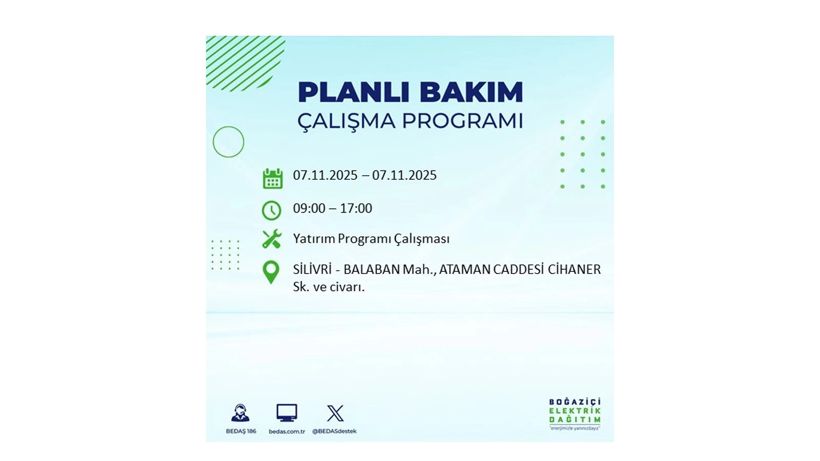 Yarın uzun süre elektrik olmayacak: 7 Kasım elektrik kesintileri - Resim: 47