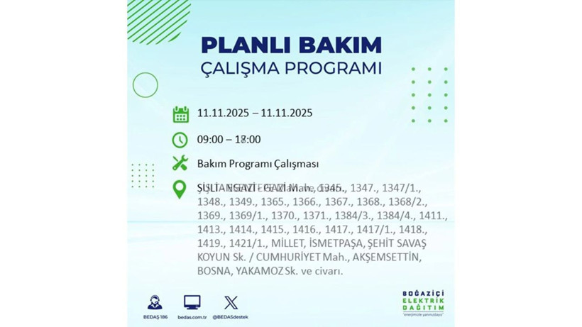 Yüzbinlerce kişi etkilenecek! Onlarca mahallede saatlerce sürecek elektrik kesintisi - Resim: 73