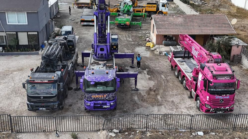 İnşaat sahasında alışılmadık görüntü: Hatay’da pembe vinç gündem oldu - Resim: 2