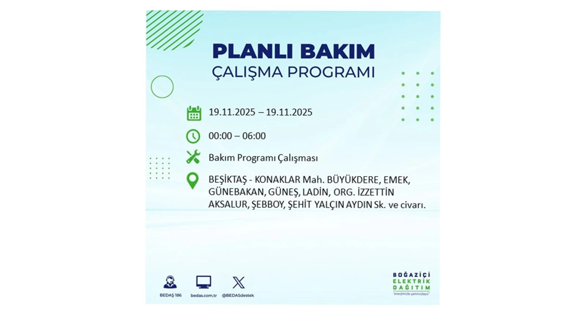 İşinizi bu saatlere bırakmayın:  19 Kasım’da uzun süre elektrikler olmayacak - Resim: 32