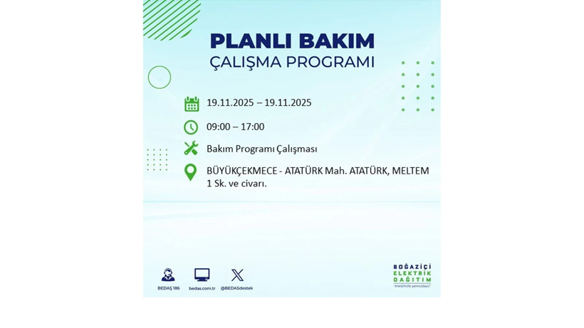 İşinizi bu saatlere bırakmayın:  19 Kasım’da uzun süre elektrikler olmayacak - Resim: 39