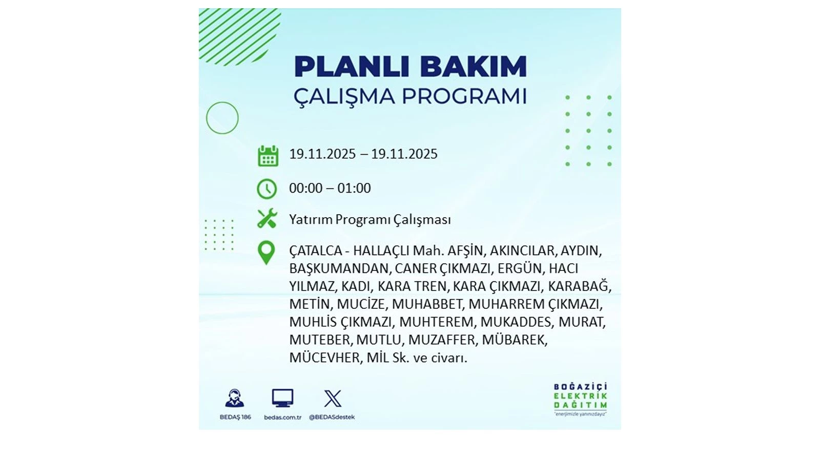 İşinizi bu saatlere bırakmayın:  19 Kasım’da uzun süre elektrikler olmayacak - Resim: 41
