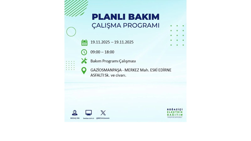 İşinizi bu saatlere bırakmayın:  19 Kasım’da uzun süre elektrikler olmayacak - Resim: 62