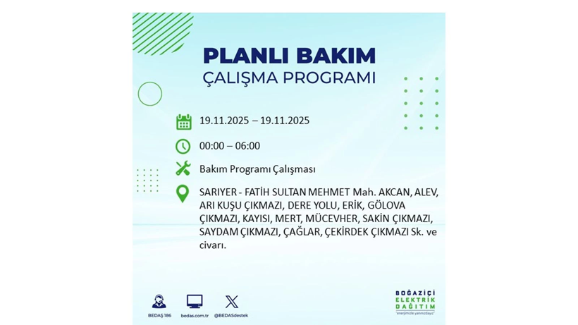 İşinizi bu saatlere bırakmayın:  19 Kasım’da uzun süre elektrikler olmayacak - Resim: 79
