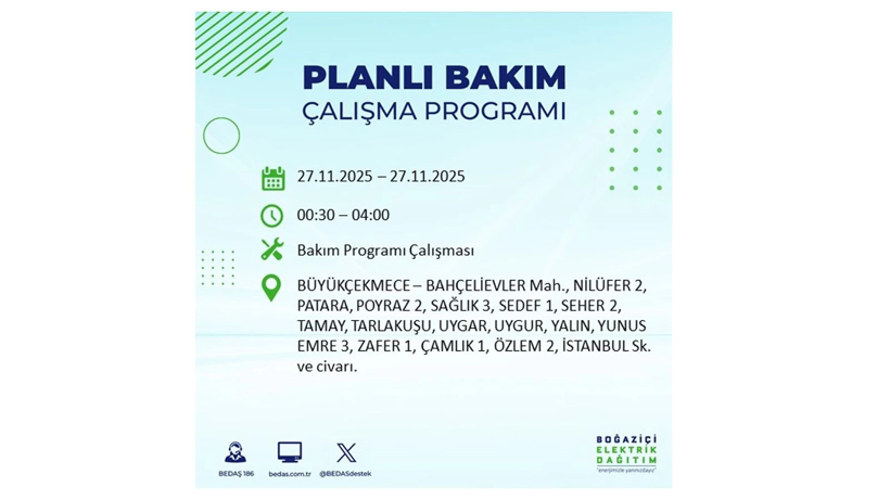 Elektrikler 9 saat boyunca olmayacak: Kesinti listesi açıklandı - Resim: 26