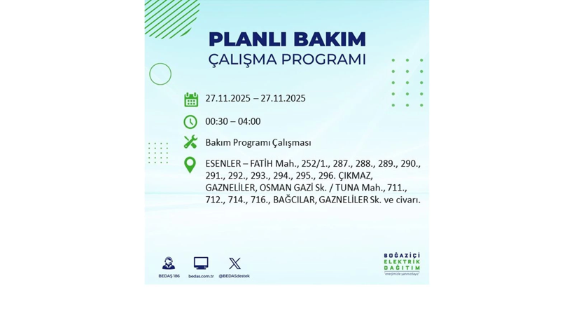 Elektrikler 9 saat boyunca olmayacak: Kesinti listesi açıklandı - Resim: 32