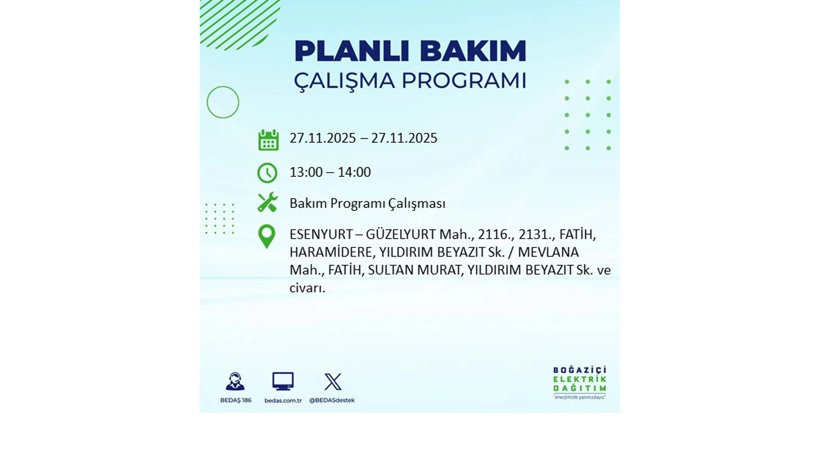 Elektrikler 9 saat boyunca olmayacak: Kesinti listesi açıklandı - Resim: 35