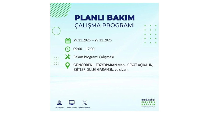 Bu ilçeler dikkat! 29 Kasım’da uzun süreli elektrik kesintisi geliyor - Resim: 18