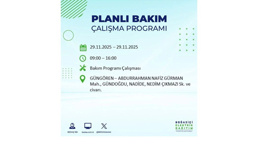 Bu ilçeler dikkat! 29 Kasım’da uzun süreli elektrik kesintisi geliyor - Resim: 19