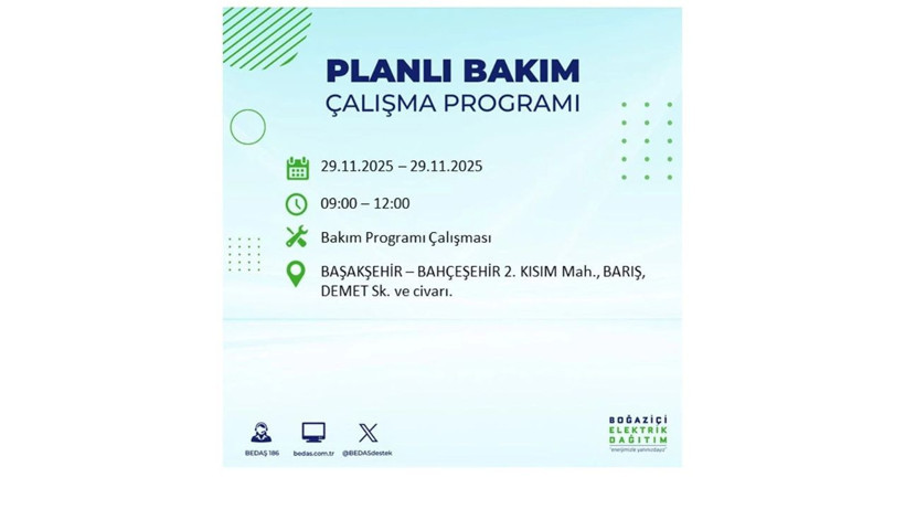 Bu ilçeler dikkat! 29 Kasım’da uzun süreli elektrik kesintisi geliyor - Resim: 9