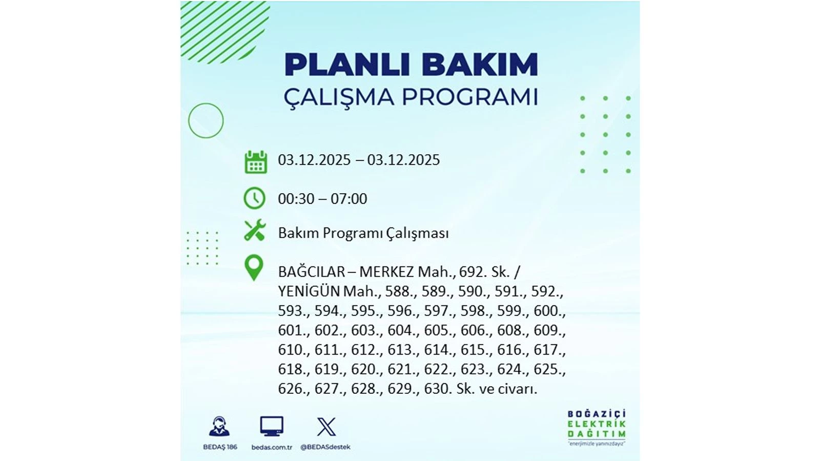 Yarın elektrikler 8 saat boyunca olmayacak: Kesinti listesi açıklandı - Resim: 12