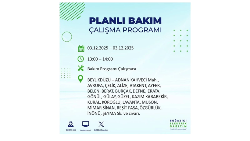 Yarın elektrikler 8 saat boyunca olmayacak: Kesinti listesi açıklandı - Resim: 26