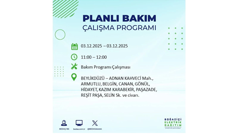 Yarın elektrikler 8 saat boyunca olmayacak: Kesinti listesi açıklandı - Resim: 27
