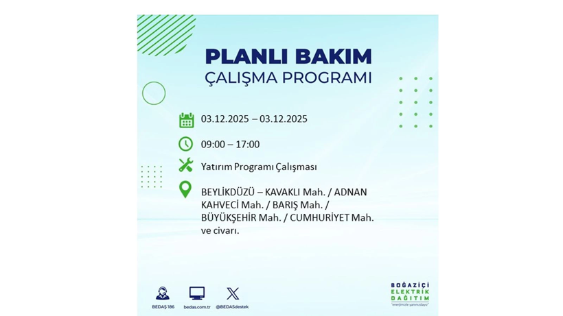 Yarın elektrikler 8 saat boyunca olmayacak: Kesinti listesi açıklandı - Resim: 31