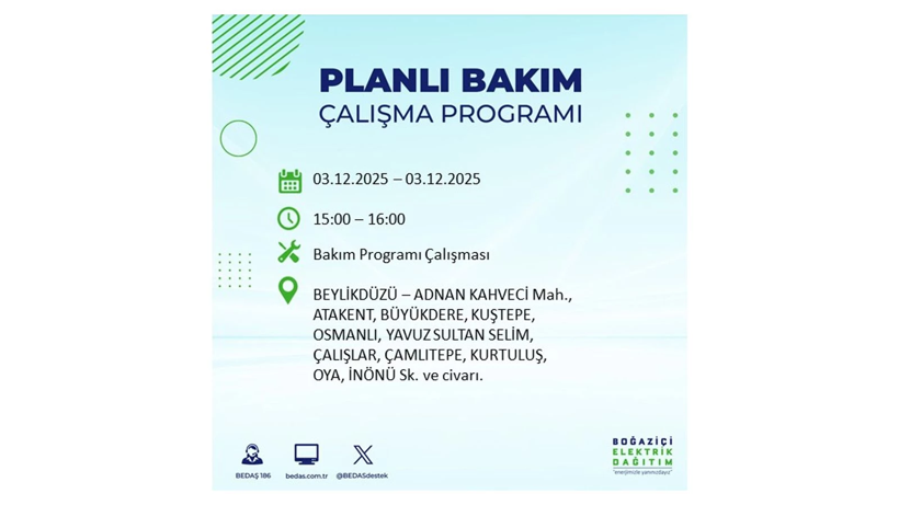 Yarın elektrikler 8 saat boyunca olmayacak: Kesinti listesi açıklandı - Resim: 32