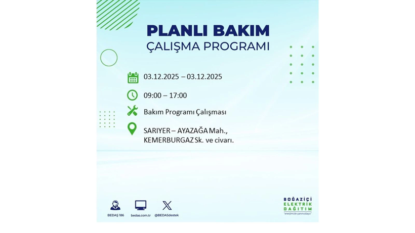 Yarın elektrikler 8 saat boyunca olmayacak: Kesinti listesi açıklandı - Resim: 51