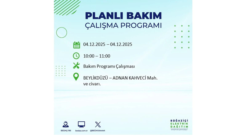 İstanbul’un birçok noktasında elektrikler gidecek: Kesinti listesi açıklandı - Resim: 14