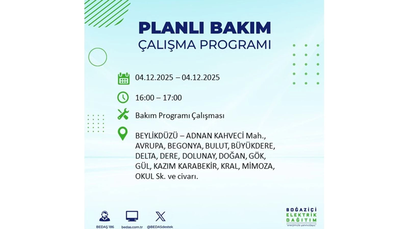 İstanbul’un birçok noktasında elektrikler gidecek: Kesinti listesi açıklandı - Resim: 19