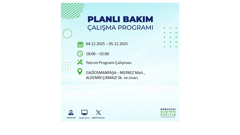 İstanbul’un birçok noktasında elektrikler gidecek: Kesinti listesi açıklandı - Resim: 37