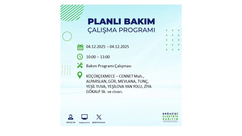 İstanbul’un birçok noktasında elektrikler gidecek: Kesinti listesi açıklandı - Resim: 41
