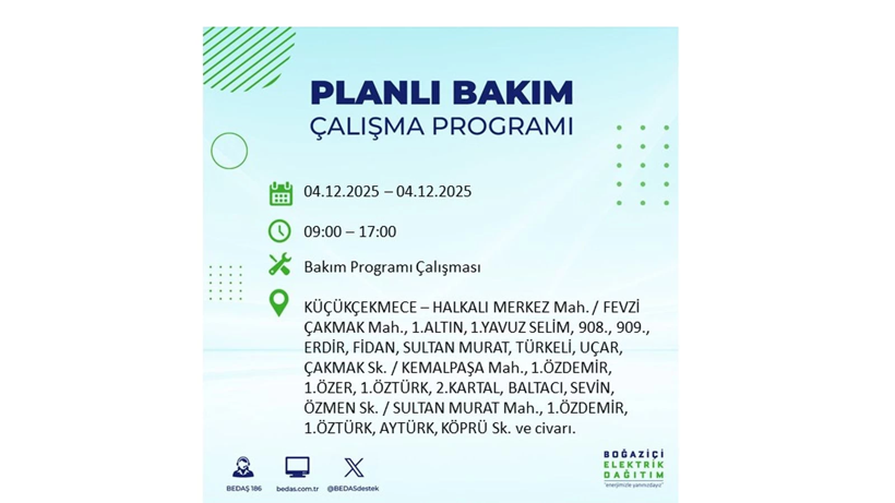 İstanbul’un birçok noktasında elektrikler gidecek: Kesinti listesi açıklandı - Resim: 44
