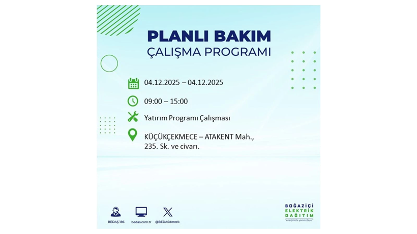 İstanbul’un birçok noktasında elektrikler gidecek: Kesinti listesi açıklandı - Resim: 45
