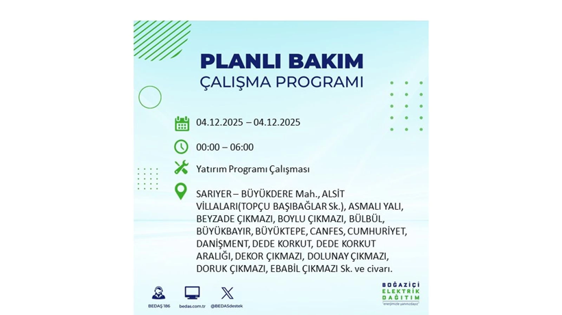 İstanbul’un birçok noktasında elektrikler gidecek: Kesinti listesi açıklandı - Resim: 48