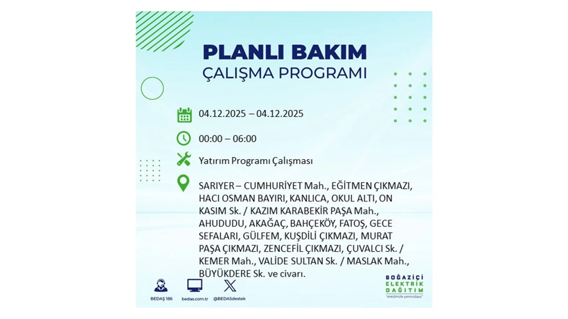 İstanbul’un birçok noktasında elektrikler gidecek: Kesinti listesi açıklandı - Resim: 51