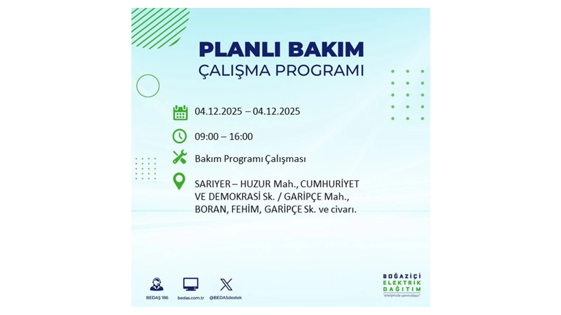 İstanbul’un birçok noktasında elektrikler gidecek: Kesinti listesi açıklandı - Resim: 58