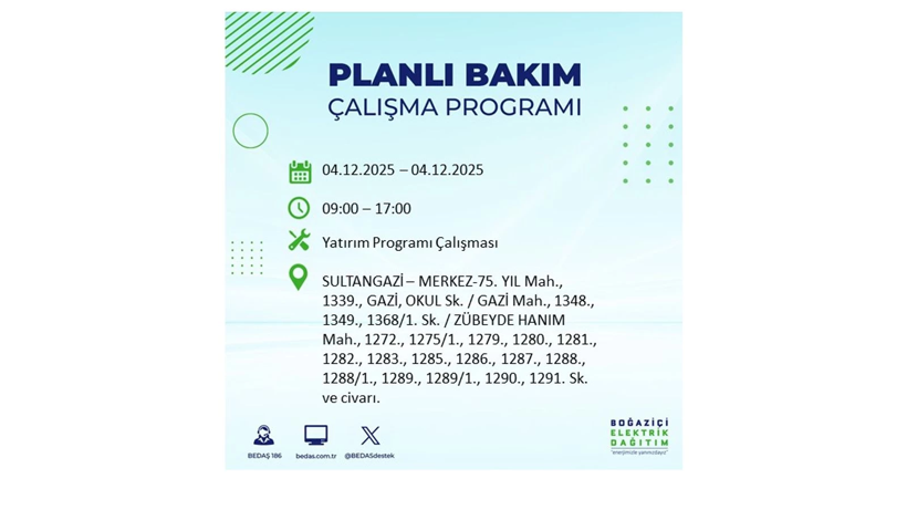 İstanbul’un birçok noktasında elektrikler gidecek: Kesinti listesi açıklandı - Resim: 69