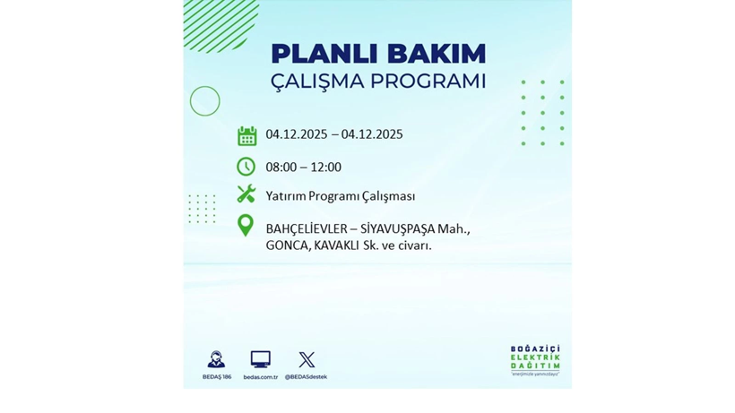 İstanbul’un birçok noktasında elektrikler gidecek: Kesinti listesi açıklandı - Resim: 7
