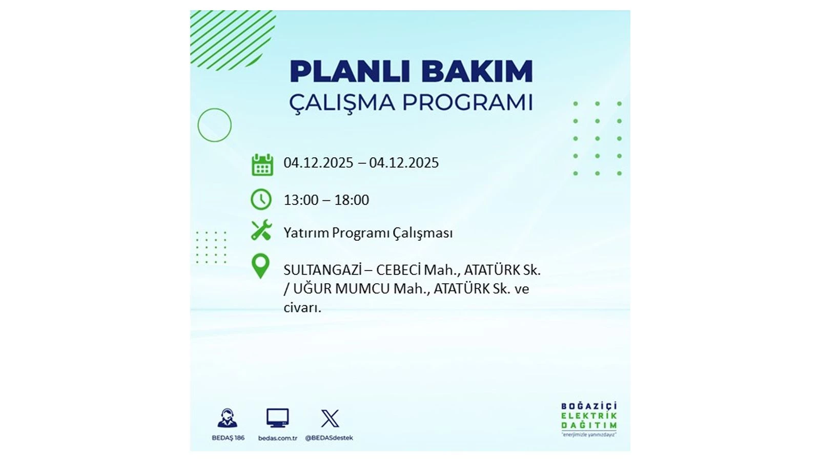 İstanbul’un birçok noktasında elektrikler gidecek: Kesinti listesi açıklandı - Resim: 72